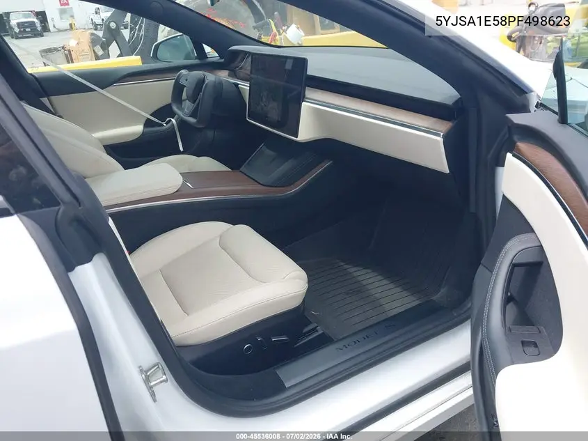 2023 Tesla Model S Dual Motor All-Wheel Drive/Standard Range VIN: 5YJSA1E58PF498623 Lot: 45536008