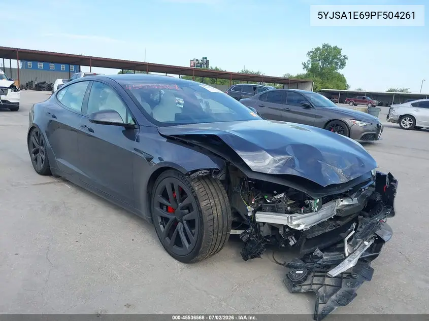 2023 Tesla Model S Plaid Tri Motor All-Wheel Drive VIN: 5YJSA1E69PF504261 Lot: 45536568