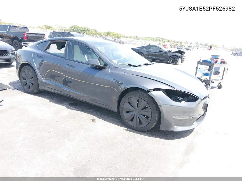 2023 Tesla Model S Dual Motor All-Wheel Drive/Standard Range VIN: 5YJSA1E52PF526982 Lot: 45626695