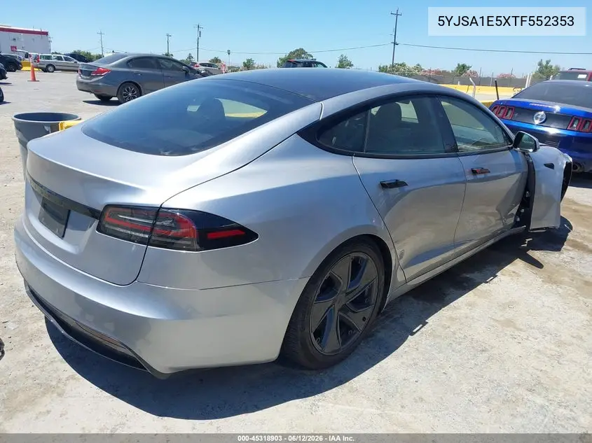 2026 Tesla Model S All-Wheel Drive VIN: 5YJSA1E5XTF552353 Lot: 45318903