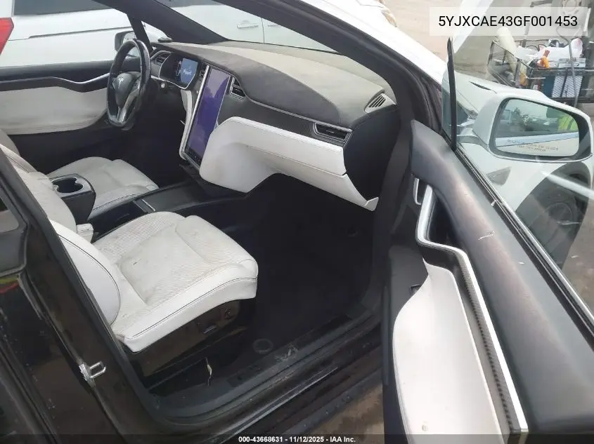 5YJXCAE43GF001453 2016 Tesla Model X