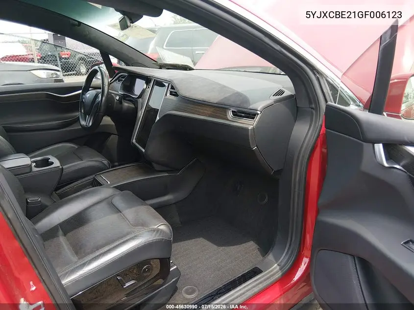 2016 Tesla Model X 60D/70D/75D/90D/P100D VIN: 5YJXCBE21GF006123 Lot: 45630990