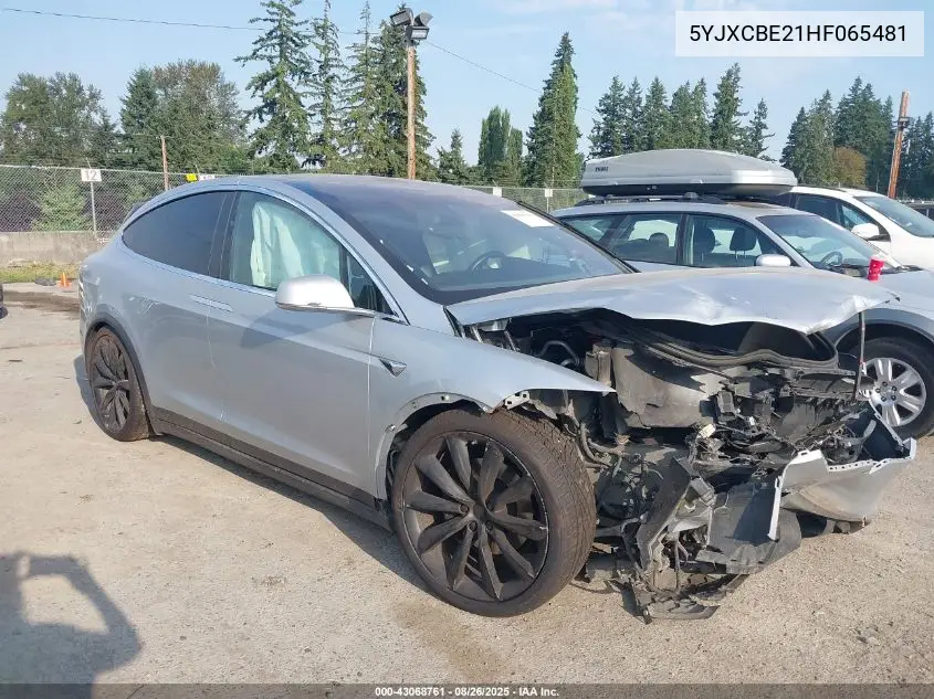 5YJXCBE21HF065481 2017 Tesla Model X 100D/75D/90D