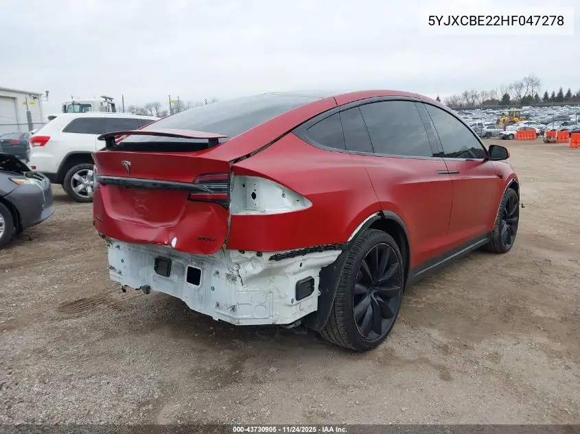 5YJXCBE22HF047278 2017 Tesla Model X 100D/75D/90D