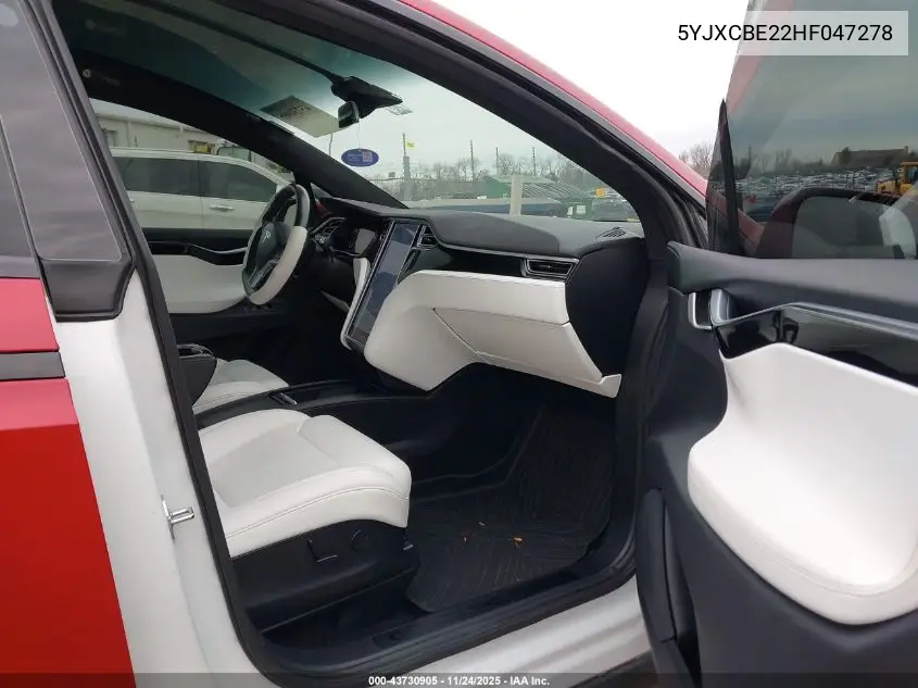 5YJXCBE22HF047278 2017 Tesla Model X 100D/75D/90D