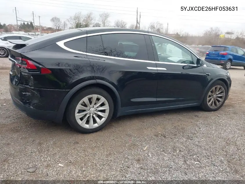 5YJXCDE26HF053631 2017 Tesla Model X 100D/75D/90D