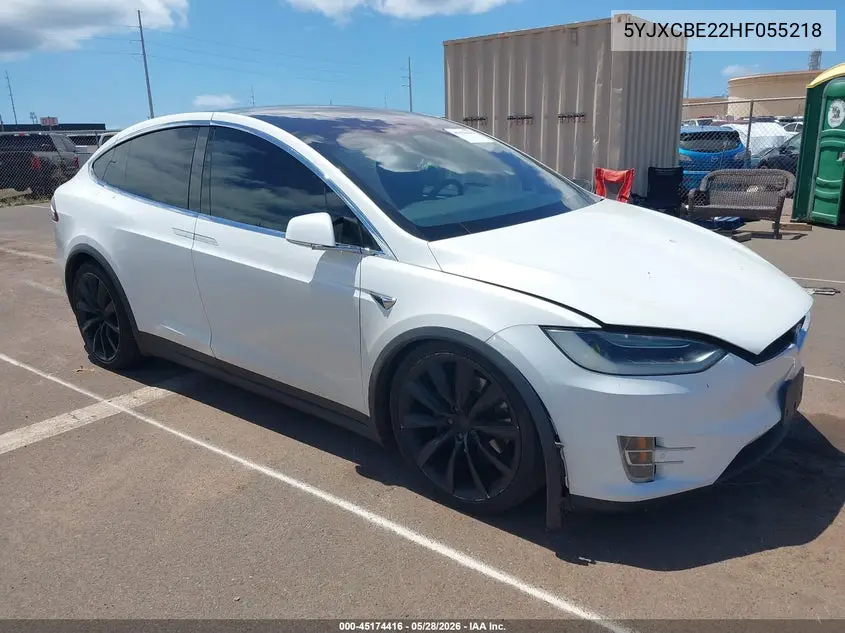 2017 Tesla Model X 100D/75D/90D VIN: 5YJXCBE22HF055218 Lot: 45174416
