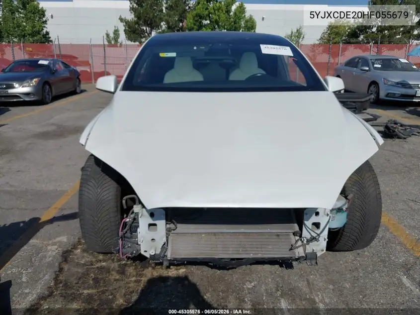 2017 Tesla Model X 100D/75D/90D VIN: 5YJXCDE20HF055679 Lot: 45305576