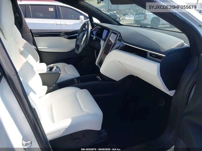 2017 Tesla Model X 100D/75D/90D VIN: 5YJXCDE20HF055679 Lot: 45305576