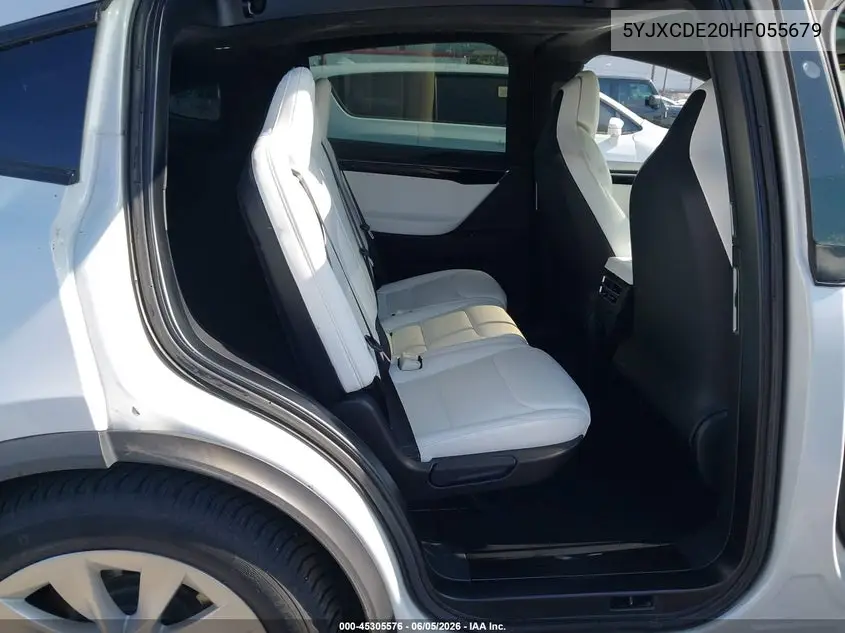 2017 Tesla Model X 100D/75D/90D VIN: 5YJXCDE20HF055679 Lot: 45305576