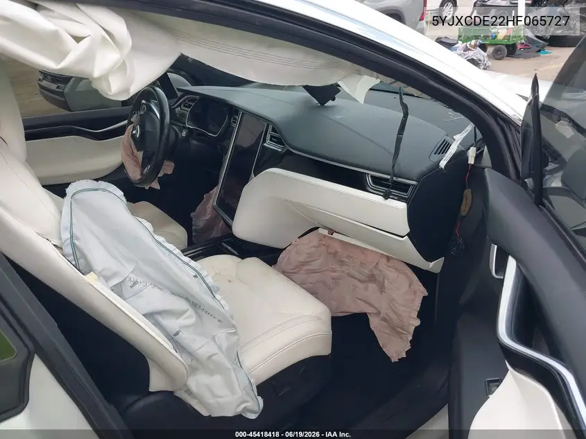 2017 Tesla Model X 100D/75D/90D VIN: 5YJXCDE22HF065727 Lot: 45418418