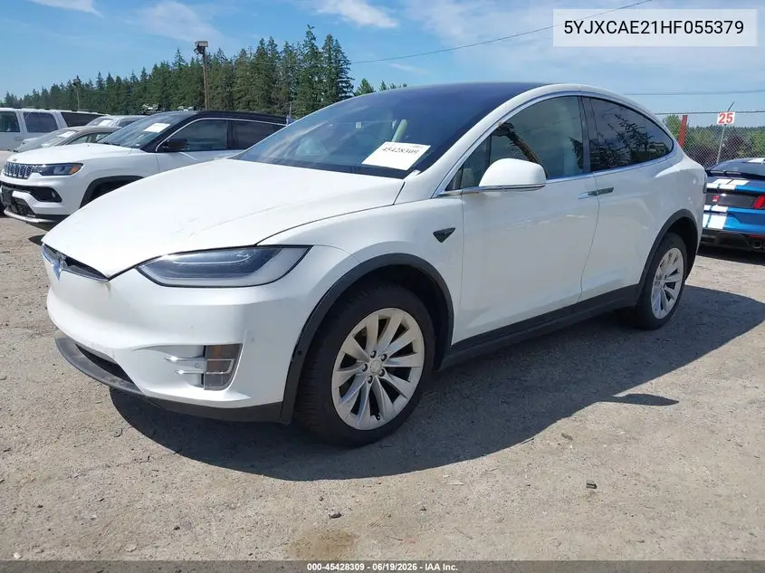 2017 Tesla Model X VIN: 5YJXCAE21HF055379 Lot: 45428309