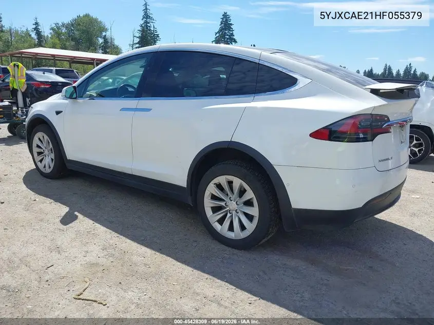 2017 Tesla Model X VIN: 5YJXCAE21HF055379 Lot: 45428309