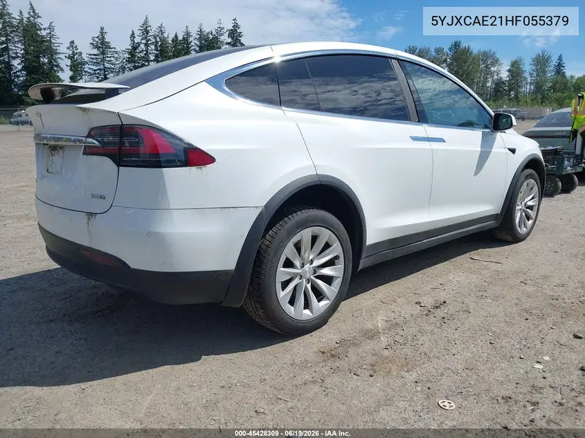 2017 Tesla Model X VIN: 5YJXCAE21HF055379 Lot: 45428309