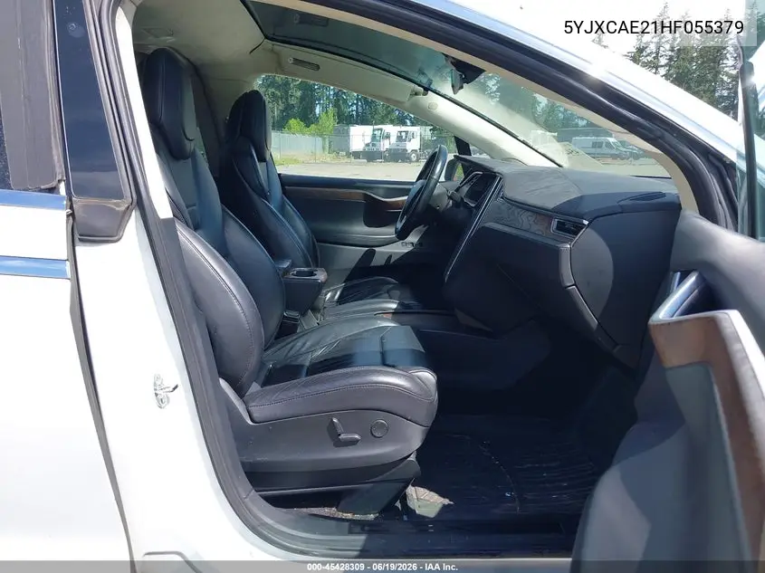 2017 Tesla Model X VIN: 5YJXCAE21HF055379 Lot: 45428309