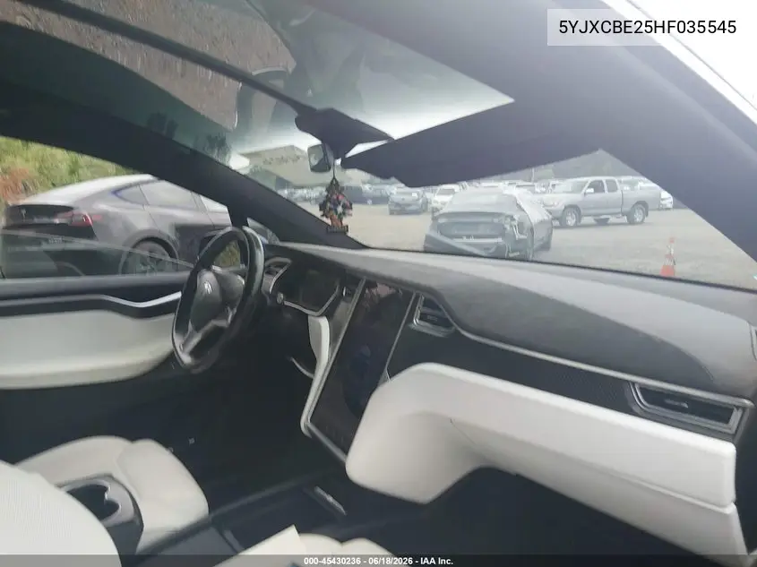 2017 Tesla Model X 100D/75D/90D VIN: 5YJXCBE25HF035545 Lot: 45430236