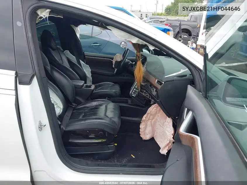 2017 Tesla Model X 100D/75D/90D VIN: 5YJXCBE21HF044646 Lot: 45552044
