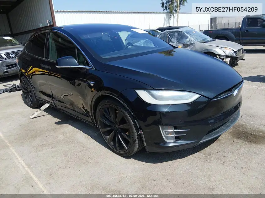 2017 Tesla Model X 100D/75D/90D VIN: 5YJXCBE27HF054209 Lot: 45568758