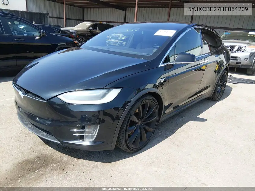 2017 Tesla Model X 100D/75D/90D VIN: 5YJXCBE27HF054209 Lot: 45568758