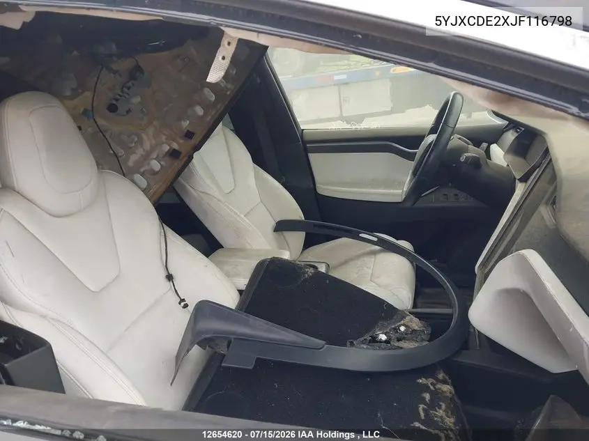 2018 Tesla Model X 100D/75D/P100D VIN: 5YJXCDE2XJF116798 Lot: 12654620