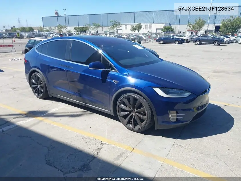 2018 Tesla Model X 100D/75D/P100D VIN: 5YJXCBE21JF128634 Lot: 45290124