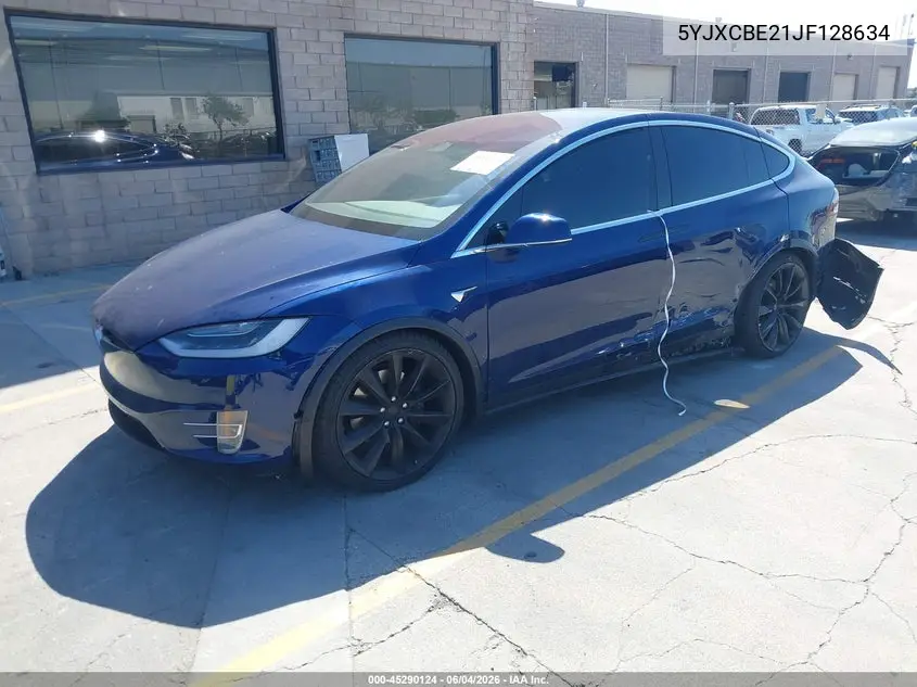 2018 Tesla Model X 100D/75D/P100D VIN: 5YJXCBE21JF128634 Lot: 45290124