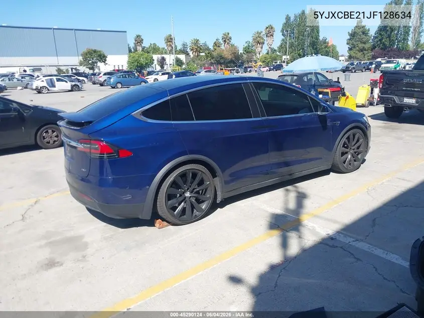 2018 Tesla Model X 100D/75D/P100D VIN: 5YJXCBE21JF128634 Lot: 45290124
