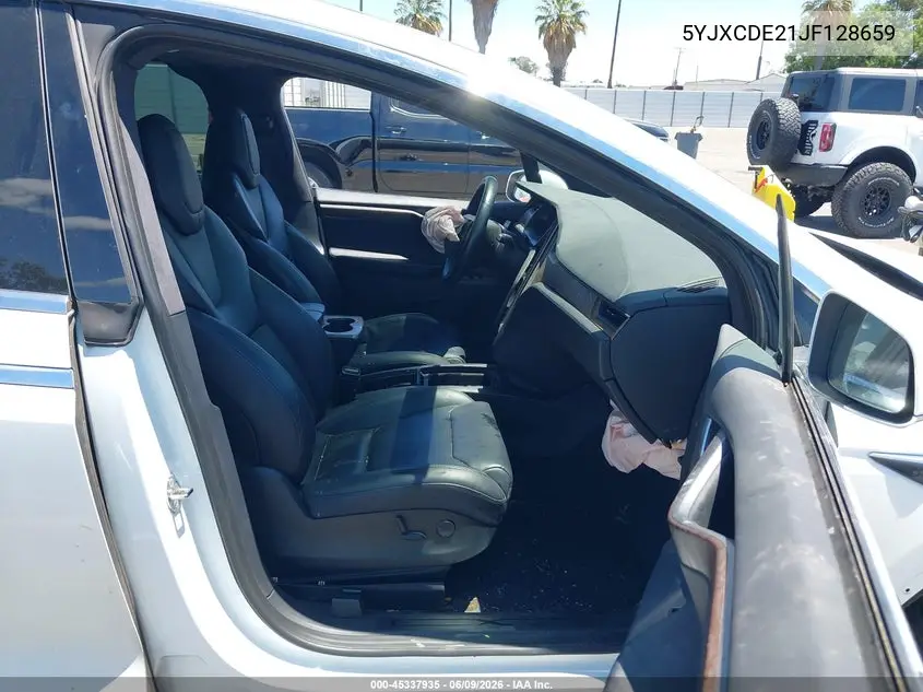 2018 Tesla Model X 100D/75D/P100D VIN: 5YJXCDE21JF128659 Lot: 45337935