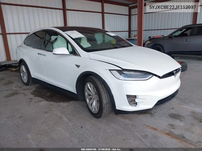 2018 Tesla Model X 100D/75D/P100D VIN: 5YJXCBE22JF112037 Lot: 45504198