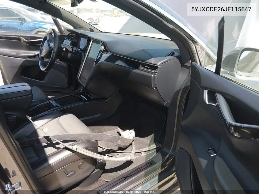 2018 Tesla Model X 100D/75D/P100D VIN: 5YJXCDE26JF115647 Lot: 45506506