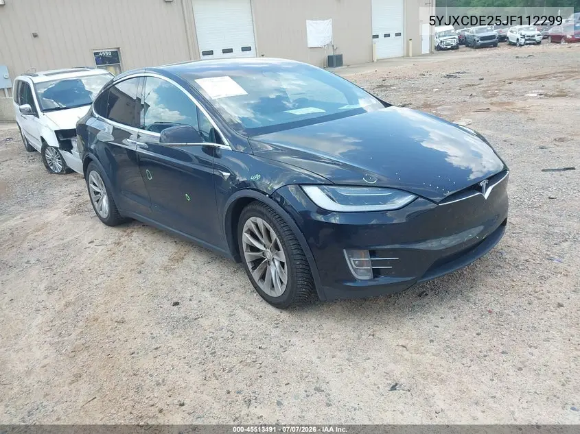2018 Tesla Model X 100D/75D/P100D VIN: 5YJXCDE25JF112299 Lot: 45513491