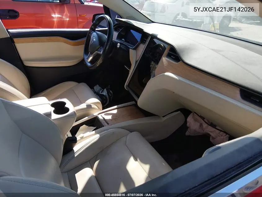 2018 Tesla Model X VIN: 5YJXCAE21JF142026 Lot: 45554516