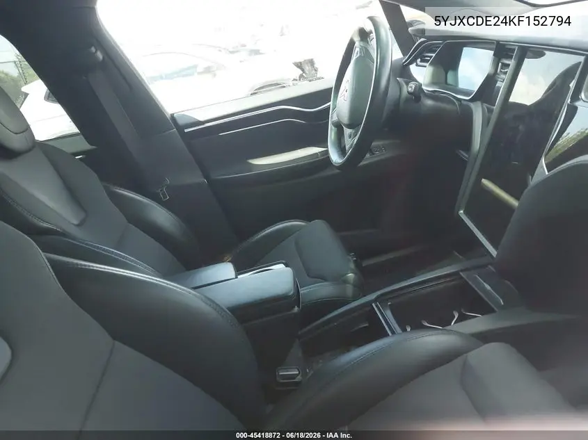 2019 Tesla Model X 100D/75D/Long Range/Standard Range VIN: 5YJXCDE24KF152794 Lot: 45418872