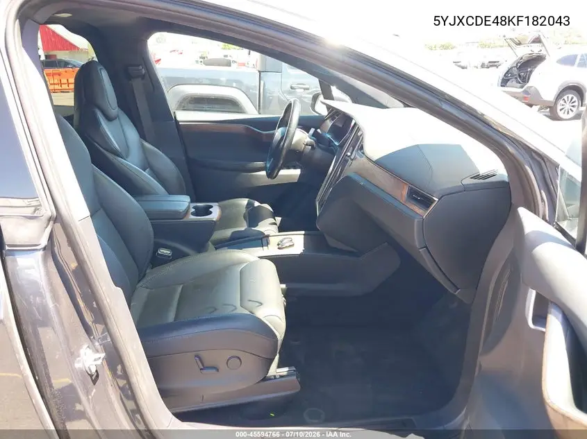 2019 Tesla Model X P100D/Performance VIN: 5YJXCDE48KF182043 Lot: 45594766