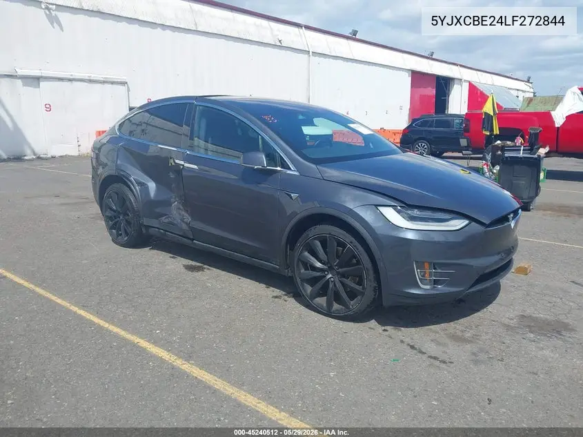 2020 Tesla Model X Long Range Dual Motor All-Wheel Drive/Long Range Plus Dual Motor All-Wheel Drive VIN: 5YJXCBE24LF272844 Lot: 45240512