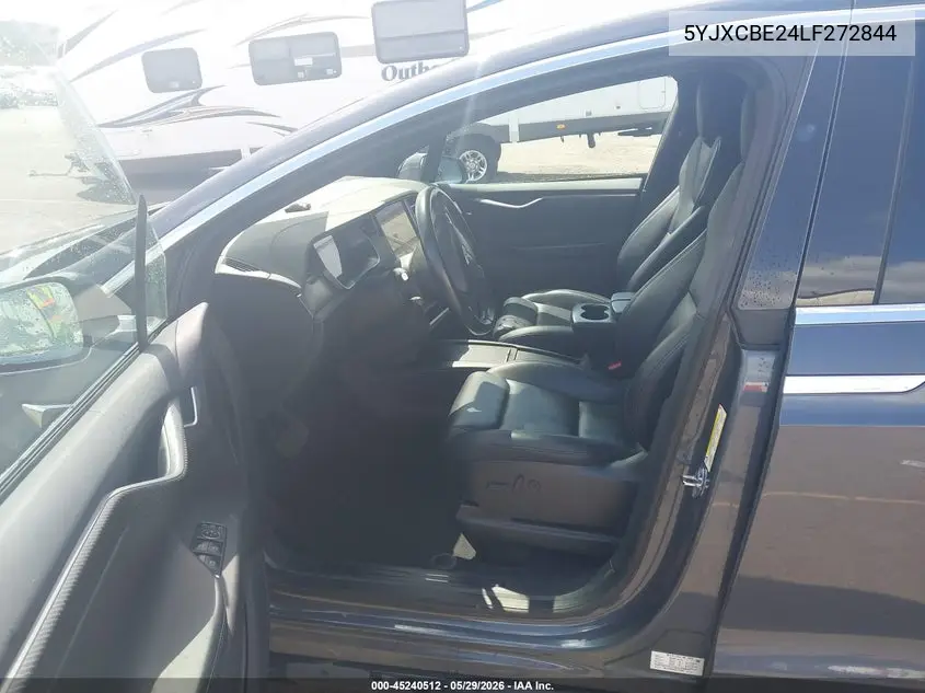 2020 Tesla Model X Long Range Dual Motor All-Wheel Drive/Long Range Plus Dual Motor All-Wheel Drive VIN: 5YJXCBE24LF272844 Lot: 45240512