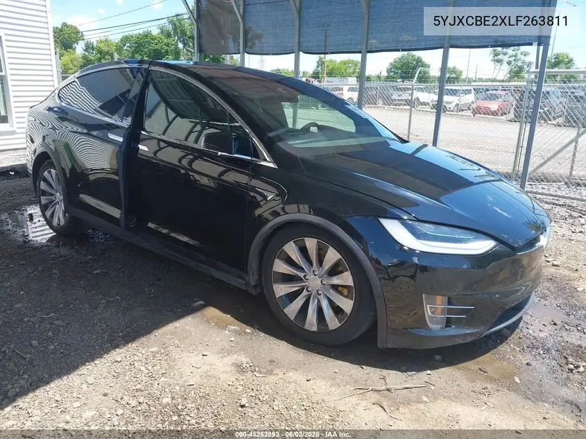 2020 Tesla Model X Long Range Dual Motor All-Wheel Drive/Long Range Plus Dual Motor All-Wheel Drive VIN: 5YJXCBE2XLF263811 Lot: 45252893