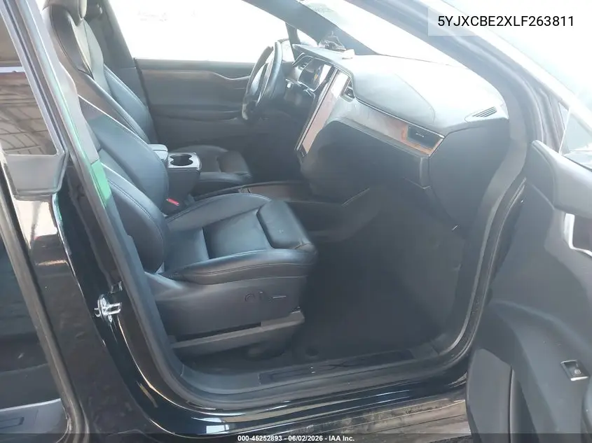 2020 Tesla Model X Long Range Dual Motor All-Wheel Drive/Long Range Plus Dual Motor All-Wheel Drive VIN: 5YJXCBE2XLF263811 Lot: 45252893