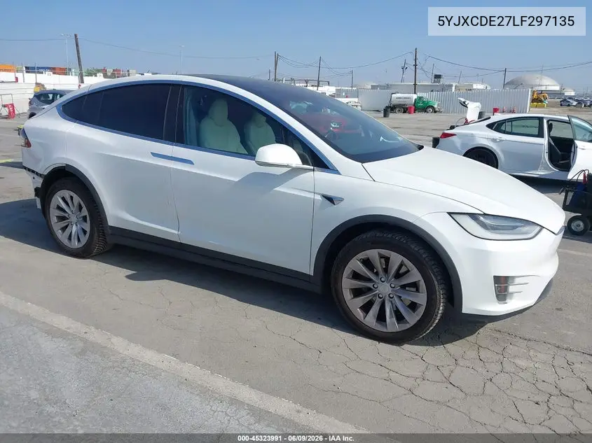 2020 Tesla Model X Long Range Dual Motor All-Wheel Drive/Long Range Plus Dual Motor All-Wheel Drive VIN: 5YJXCDE27LF297135 Lot: 45323991