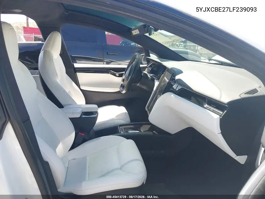 2020 Tesla Model X Long Range Dual Motor All-Wheel Drive/Long Range Plus Dual Motor All-Wheel Drive VIN: 5YJXCBE27LF239093 Lot: 45413729