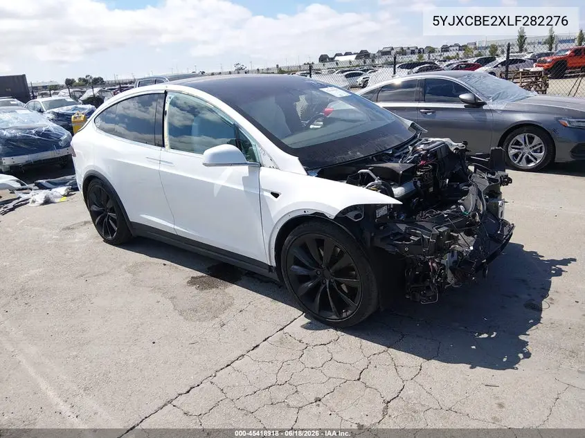 2020 Tesla Model X Long Range Dual Motor All-Wheel Drive/Long Range Plus Dual Motor All-Wheel Drive VIN: 5YJXCBE2XLF282276 Lot: 45418918