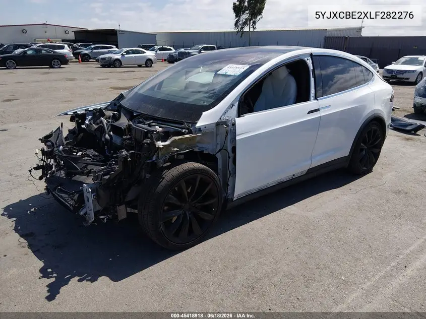 2020 Tesla Model X Long Range Dual Motor All-Wheel Drive/Long Range Plus Dual Motor All-Wheel Drive VIN: 5YJXCBE2XLF282276 Lot: 45418918