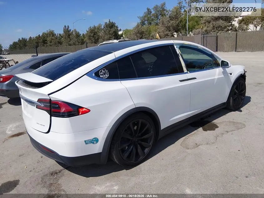 2020 Tesla Model X Long Range Dual Motor All-Wheel Drive/Long Range Plus Dual Motor All-Wheel Drive VIN: 5YJXCBE2XLF282276 Lot: 45418918