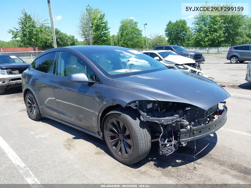 2020 Tesla Model X Long Range Dual Motor All-Wheel Drive/Long Range Plus Dual Motor All-Wheel Drive VIN: 5YJXCDE29LF299159 Lot: 45442956