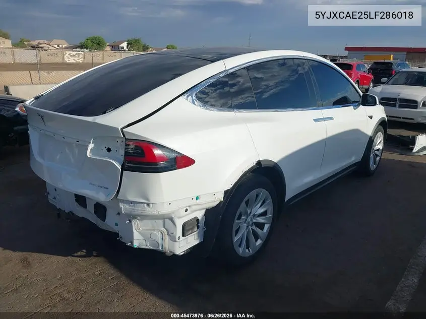 2020 Tesla Model X Long Range Dual Motor All-Wheel Drive/Long Range Plus Dual Motor All-Wheel Drive VIN: 5YJXCAE25LF286018 Lot: 45473976