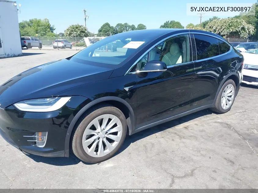 2020 Tesla Model X Long Range Dual Motor All-Wheel Drive/Long Range Plus Dual Motor All-Wheel Drive VIN: 5YJXCAE2XLF300897 Lot: 45642770