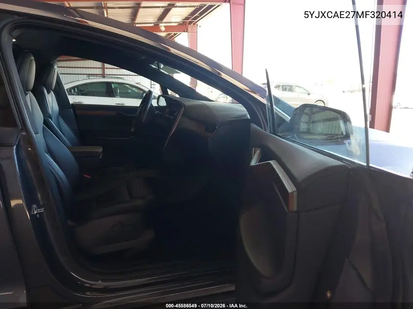 2021 Tesla Model X Long Range Dual Motor All-Wheel Drive/Long Range Plus Dual Motor All-Wheel Drive VIN: 5YJXCAE27MF320414 Lot: 45586549