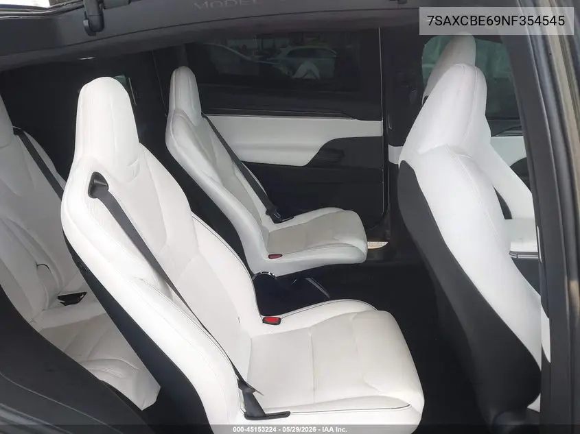 2022 Tesla Model X Plaid Tri Motor All-Wheel Drive VIN: 7SAXCBE69NF354545 Lot: 45153224