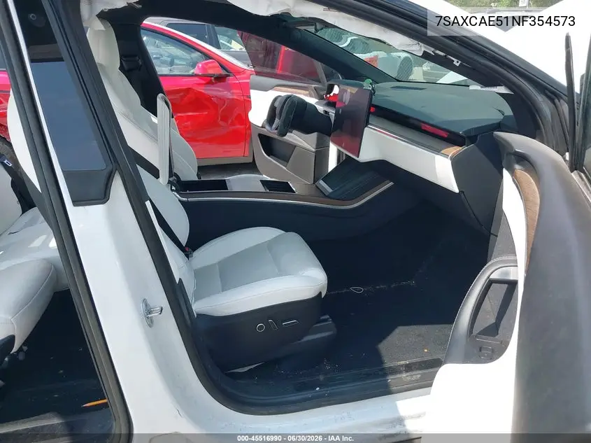 2022 Tesla Model X Dual Motor All-Wheel Drive VIN: 7SAXCAE51NF354573 Lot: 45516990