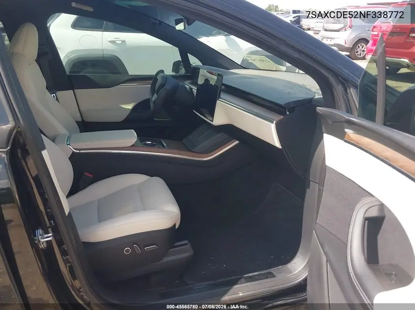 2022 Tesla Model X Dual Motor All-Wheel Drive/Plaid Tri Motor All-Wheel Drive VIN: 7SAXCDE52NF338772 Lot: 45565780